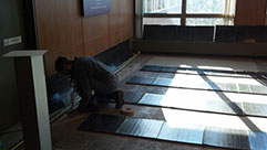 Installing Hearing Loop in room with carpet tiles